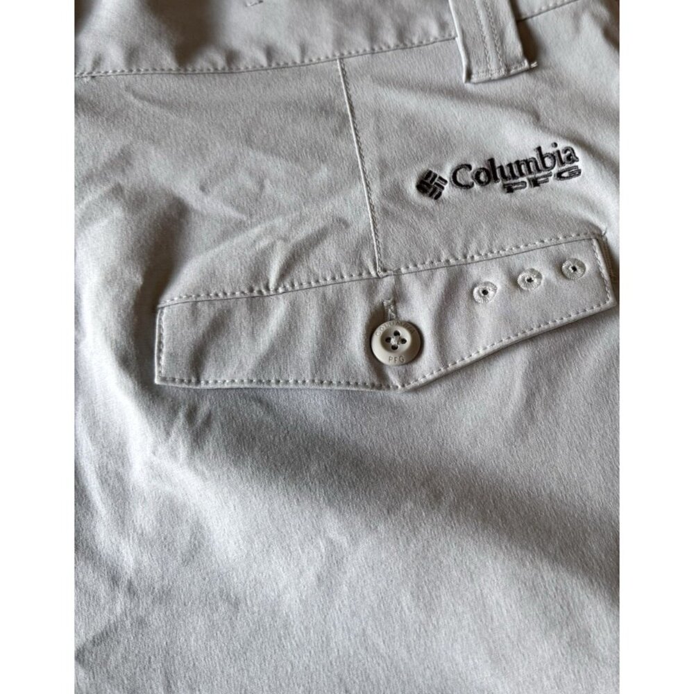 Columbia PFG Mens Cargo Shorts 30W Stretch Gray Fishing Utility Hiking Outdoors - Picture 7 of 9